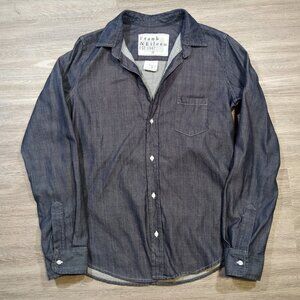 Frank & Eileen Barry Button Up Shirt Women’s Medium Vintage Dark Indigo Wash